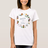 Kustnautische moeder om Baby shower te zijn T-shirt (Voorkant)