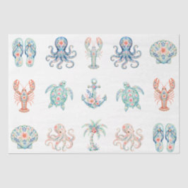 Kustnavigatie Strand Zeedecor Thema Decoupage Tissuepapier