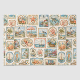 Kustnavigatie Strand Zeedecoratie Thema Decoupage Tissuepapier