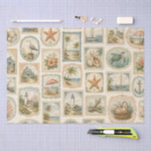 Kustnavigatie Strandig Zeeleven Thema Decoupage Tissuepapier (Craft)