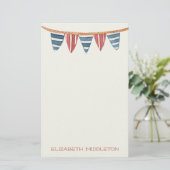 Kustnavigatie Strandvlaggen Persoonlijk Briefpapier (Staand voorkant)