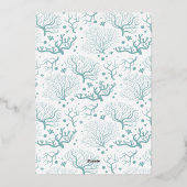 Kustnoel | 2 Kerstfeest met foto's Folie Feestdagenkaart (Achterkant)