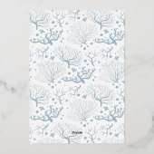 Kustnoel | 2 Kerstfeest met foto's Folie Feestdagenkaart (Achterkant)