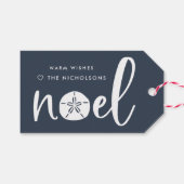 Kustnoel Holiday Cadeaulabel (Voorkant (Horizontaal))