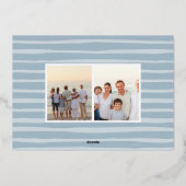 Kustnoel | Kerstfoto Folie Feestdagenkaart (Achterkant)