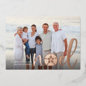 Kustnoel | Kerstfoto Folie Feestdagenkaart (Voorkant)