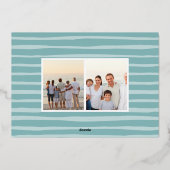 Kustnoel | Kerstfoto Folie Feestdagenkaart (Achterkant)