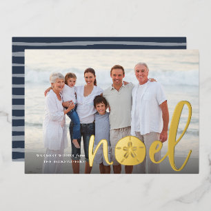 Kustnoel   Kerstfoto Folie Feestdagenkaart