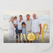 Kustnoel | Kerstfoto Folie Feestdagenkaart (Voorkant)