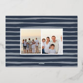 Kustnoel | Kerstfoto Folie Feestdagenkaart (Achterkant)