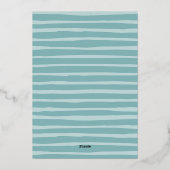 Kustnoel | kerstfoto voor verticale kerstmis folie feestdagenkaart (Achterkant)