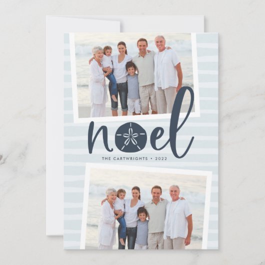 Kustnoel | Vakantieknopkaart Feestdagenkaart (Voorkant)