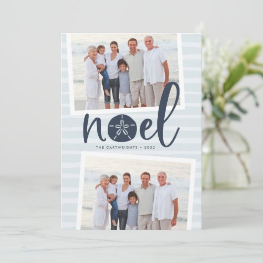 Kustnoel | Vakantieknopkaart Feestdagenkaart (Staand voorkant)