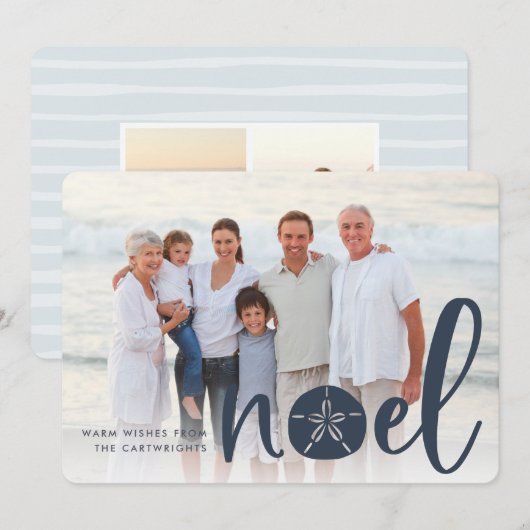 Kustnoel | Vakantieknopkaart Feestdagenkaart (Voorkant / Achterkant)