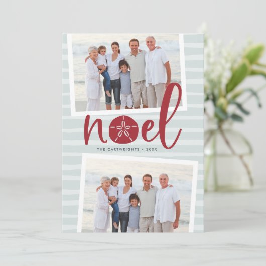 Kustnoel | Vakantieknopkaart Feestdagenkaart (Staand voorkant)