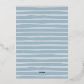 Kustnoel | Verticale kerstfoto Zilver Folie Feestdagenkaart (Achterkant)