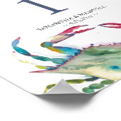 Kustnummer bruiloft poster (Hoek)