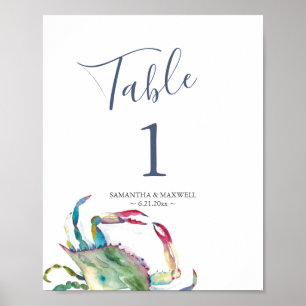 Kustnummer bruiloft poster