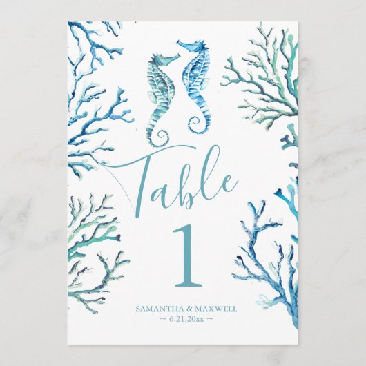 Kustnummer zeepaardweddenschap kaart (Achterkant)