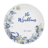 Kustoceaan Marine Life gepersonaliseerd Est. Datum Snijplank (Voorkant)