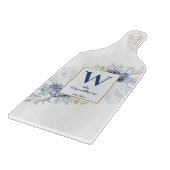 Kustoceaan schelpen aangepaste monogram ingesteld snijplank (Hoek)