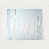 Kustoceaan strand nautische bruiloft achtergrond wandkleed (Voorkant (horizontaal))