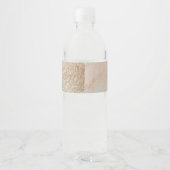 Kustoceaan Zomer Strand Bestemming Bruiloft Waterfles Etiket (Achterkant)