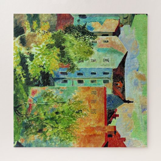 Kustodiev artwork, View from the Window Legpuzzel (Horizontaal)