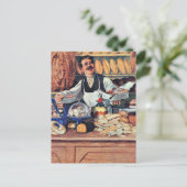 Kustodiev - Bakker Briefkaart (Staand voorkant)