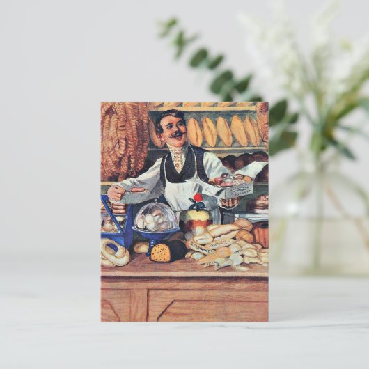 Kustodiev - Bakker Briefkaart (Staand voorkant)