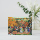 Kustodiev - Dorpsvakantie, Briefkaart (Staand voorkant)