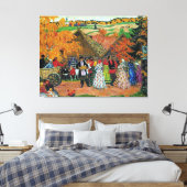 Kustodiev - Dorpsvakantie, Canvas Afdruk (Insitu (Slaapkamer))