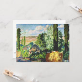 Kustodiev - Landschap in Oekraïne, Kaart (Voorkant / Achterkant in situ)