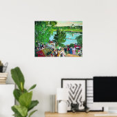 Kustodiev - Wandel langs de Wolga, Poster (Thuiskantoor)