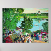 Kustodiev - Wandel langs de Wolga, Poster (Voorkant)