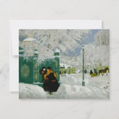 Kustodiev - Winter Scene, fijn kunstschilderij Kaart (Voorkant)