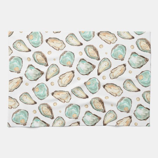 Kustoester en -Waterverf Theedoek (Horizontaal)