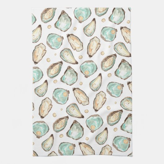 Kustoester en -Waterverf Theedoek (Verticaal)