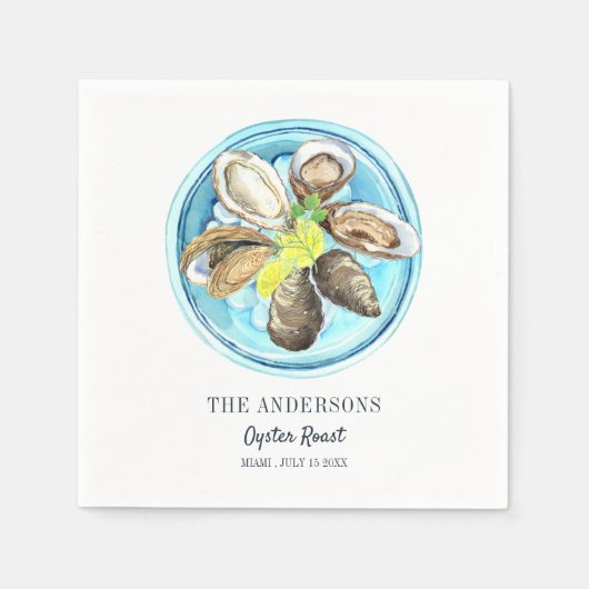 Kustoester Gebraden Verjaardag Zomer Servet (Voorkant)