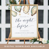 Kustoester repetitie diner welkomstbord poster