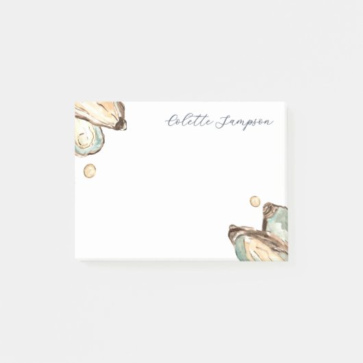 Kustoester Waterverf gepersonaliseerd Post-it® Notes (Voorkant)