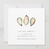 Kustoester Waterverf Oyster Verandering van adres  Aankondiging (Voorkant)