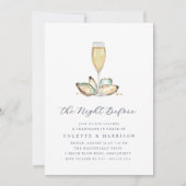 Kustoesters & Champagne repetitie diner Kaart (Voorkant)