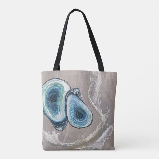 Kustoesters Zandstrand canvas tas (Achterkant)