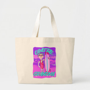 Kustoma Epic Beach Trend Cartoon Grote Tote Bag