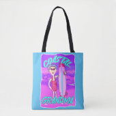 Kustoma strand trend esthetisch tote bag (Voorkant)
