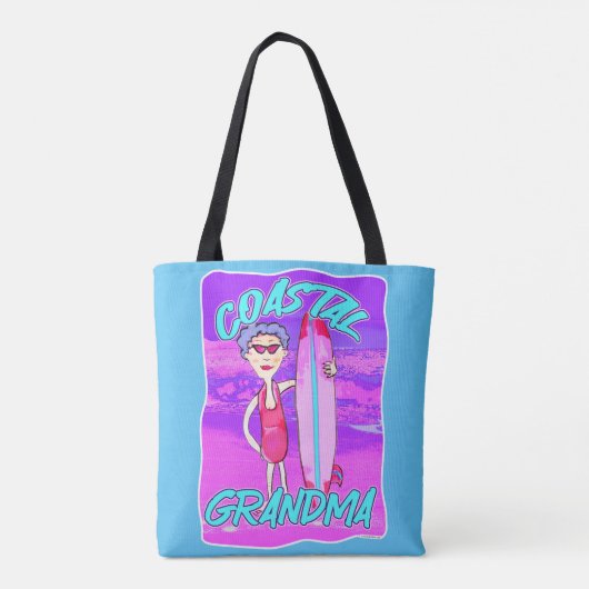 Kustoma strand trend esthetisch tote bag (Achterkant)