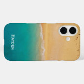 Kustomized kustlijn vanuit de lucht Case-Mate iPhone case (Achterkant (horizontaal))