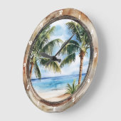 Kustontsnapping" - Nautisch venster Tropisch Grote Klok (Hoek)