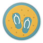 Kustontwerp, Teenslippers Sandles Keramische Knop (Voorkant)